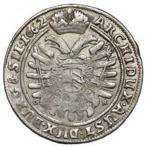 Slezsko, Leopold I, 15 krajcarů 1662 GH, Wrocław