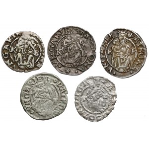 Hungary, Denar 1504-1607, lot (5pcs)