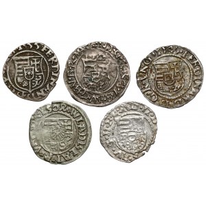 Hungary, Denar 1504-1607, lot (5pcs)