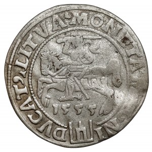 Sigismund II. Augustus, litauischer Fußpfennig 1555, Vilnius