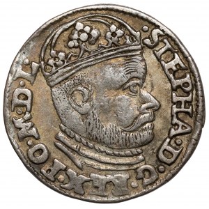 Stefan Batory, Trojak Olkusz 1585 GH - Schlauch