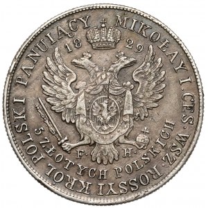 5 Polish zloty 1829 FH