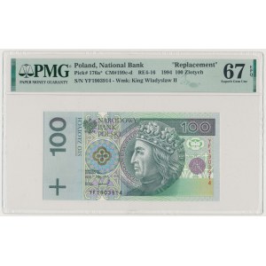100 złotych 1994 - YF - seria zastępcza