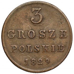 3 Polish pennies 1829 FH