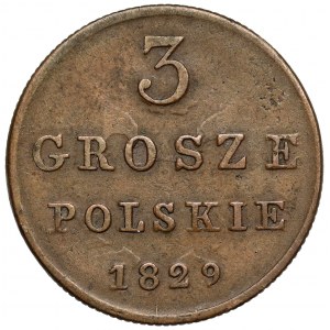 3 poľské grosze 1829 FH