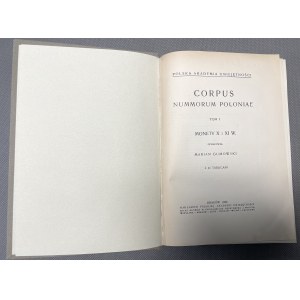 Corpus Nummorum Poloniae, Gumowski 1939