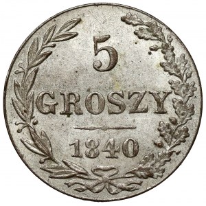 5 halierov 1840 MW - úzky chvost (1853-63)