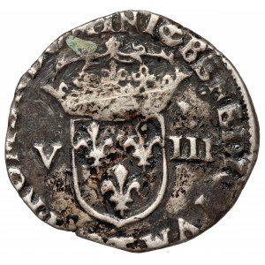 France, Louis XIII, 1/8 ecu 1614 (?)