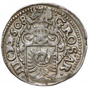 Schlesien, Adam Waclaw, 3 krajcary 1608, Cieszyn