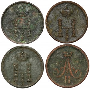 Poluszka 1850-1861 including BM, Warsaw, set (4pcs)