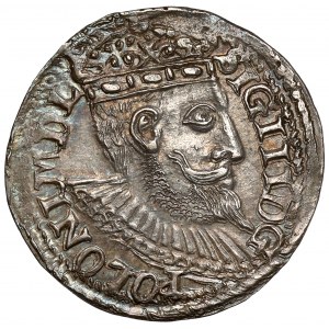 Zygmunt III Waza, Trojak Olkusz 1598 - brak R - b.ładny
