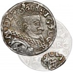 Zygmunt III Waza, Trojak Lublin 1597 - data przy monogramie - rzadkość