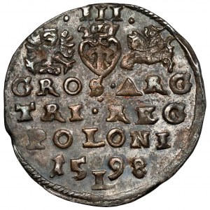 Žigmund III Vasa, Trojak Lublin 1598 - 15L98 - krásny