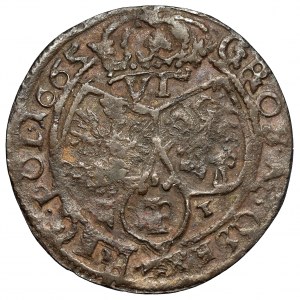 John II Casimir, Sixpence 1665 - a forgery of the period