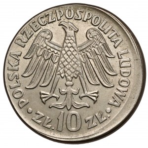 Destrukt 10 zloty 1964 Casimir the Great - stamp offset