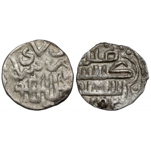Złota Orda-Chanat Tatarski, Chan Jani Beg (Dżany Beg) AH 742-758 (AD 1341-1357) Dirham, zestaw (2szt)