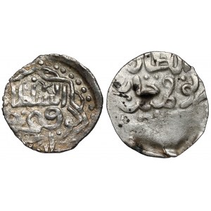 Złota Orda-Chanat Tatarski, Tokhtamysh (Tochtamysz) AH 780-797 (AD 1378-1395) Dirham, zestaw (2szt)