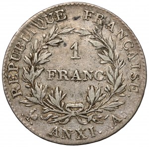 Francúzsko, Napoleon Bonaparte, 1 frank 1802-A