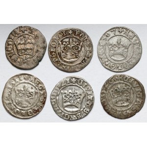 Set of half-penny Olbracht - Zg. Old, including very nice ones (6pcs)