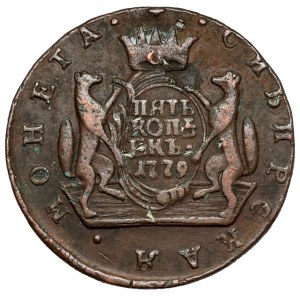 Russland, Katharina II., 5 Kopeken 1779, Sibirien