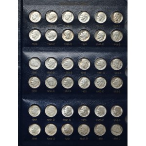 USA, Dimes-Sammlung 1946-1998 (144psc)