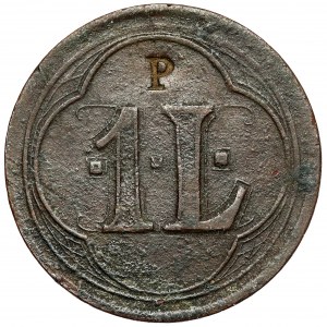 M. Kulhánek, 1L denomination token - punca with the letter P
