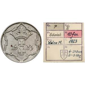 Gdansk, 10 fenig 1923 - ex. Kalkowski