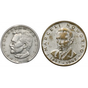 10 i 20 złotych 1974-1982 - destrukt i falsyfikat z epoki (2szt)