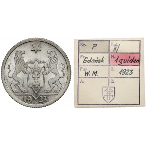 Danzig, 1 gulden 1923 - ex. Kalkowski