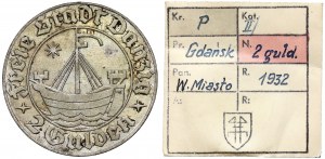 Gdansk, 2 guilders 1932 - ex. Kalkowski