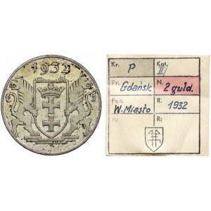 Gdaňsk, 2 guldenů 1932 - ex. Kalkowski