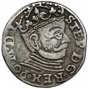 Stefan Batory, Troika Riga 1581 - first - rare