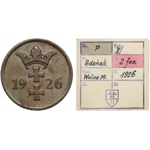 Gdansk, 2 fenigy 1926 - ex. Kalkowski