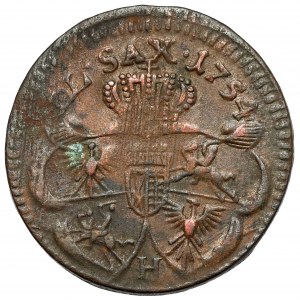 August III Sas, Gubin Penny 1754-H