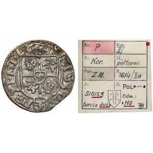Zygmunt III Waza, Półtorak Bydgoszcz 1614 - ex. Kałkowski