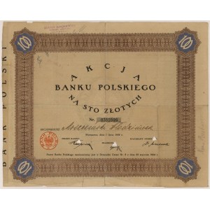 Bank of Poland, 100 zloty 1924