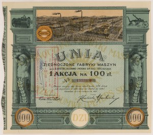 UNIA United Machinery Factories, 100 zloty 1927