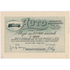 AUTO Automobilový priemysel, Em.1, 25 000 mk 1923