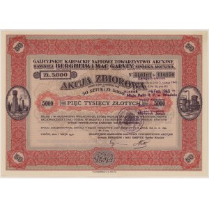Galicyjskie Karpackie Naftowe..., 50x 100 zł 1932