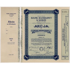 Bank Handlowy w Łodzi, Em.6, 100 zł 1935