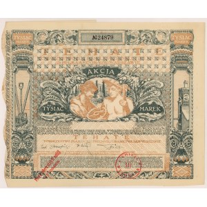 TEHATE Tow. pro obchod, průmysl a zemědělství, Em.1, 1 000 mkp 1920