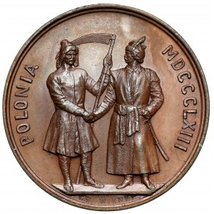 Medaila, januárové povstanie ROVNOSŤ ✶ SVOBODA... 1863