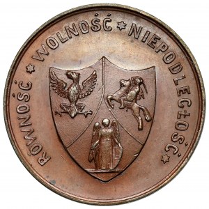 Medaila, januárové povstanie ROVNOSŤ ✶ SVOBODA... 1863