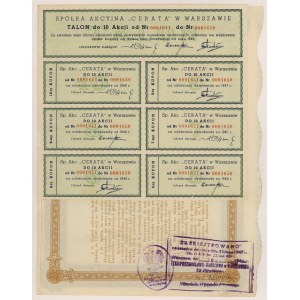 Akciová společnost CERATA, 10x 100 PLN 1939