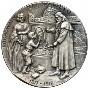 Medal, Tadeusz Kościuszko - pochowany na Wawelu 1917
