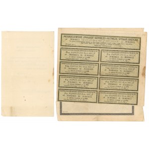 Modrzejowskie Zakłady Górniczo-Hutnicze, Em.3, 5x 500 mkp 1920 + doklad