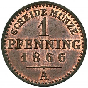 Prusko, Wilhelm I., Pfennig 1866-A