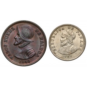 Panama, 1/2 - 1/4 centesimo 1907-1940, lot (2ks)