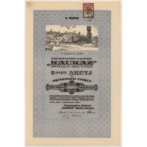 KAUKAZ Towarzystwo Naftowe, Em.2, 5x 10.000 mkp 1923