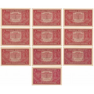 1 mkp 08.1919 - malé a veľké písmená (10ks)